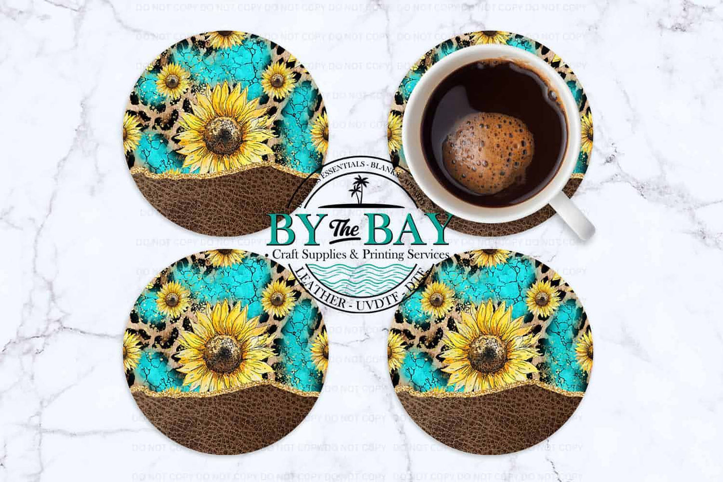 Teal Sunflower