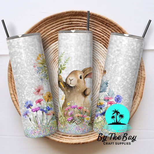 Bunny Flowers Sub Print