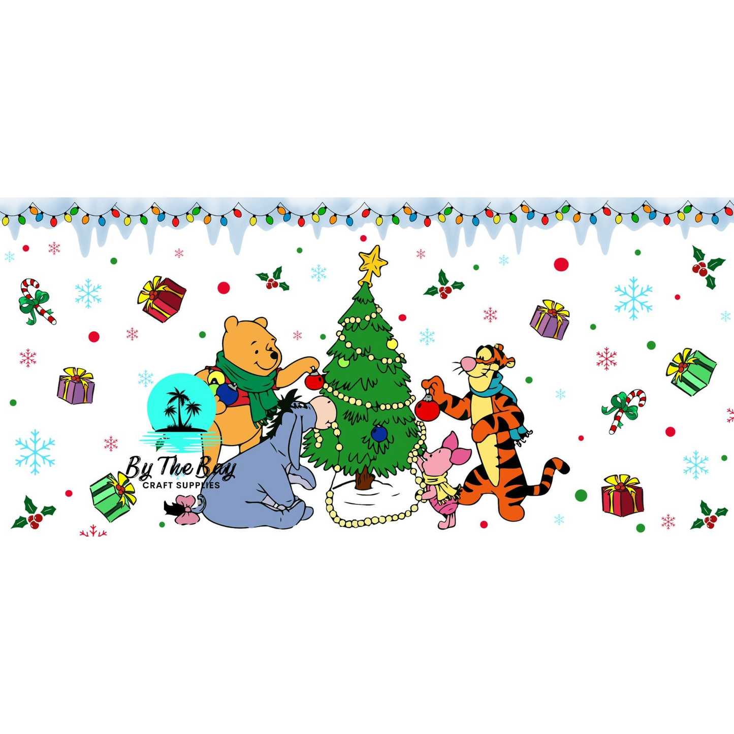 Honey Bear Xmas Snowflakes