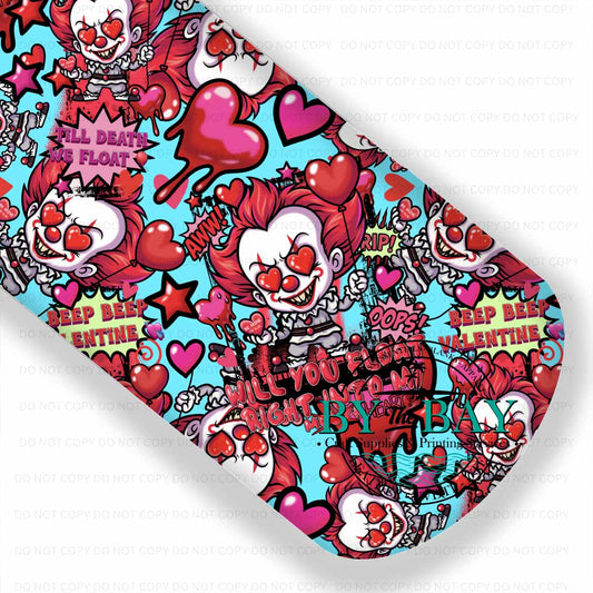 Valentine Clown Blue