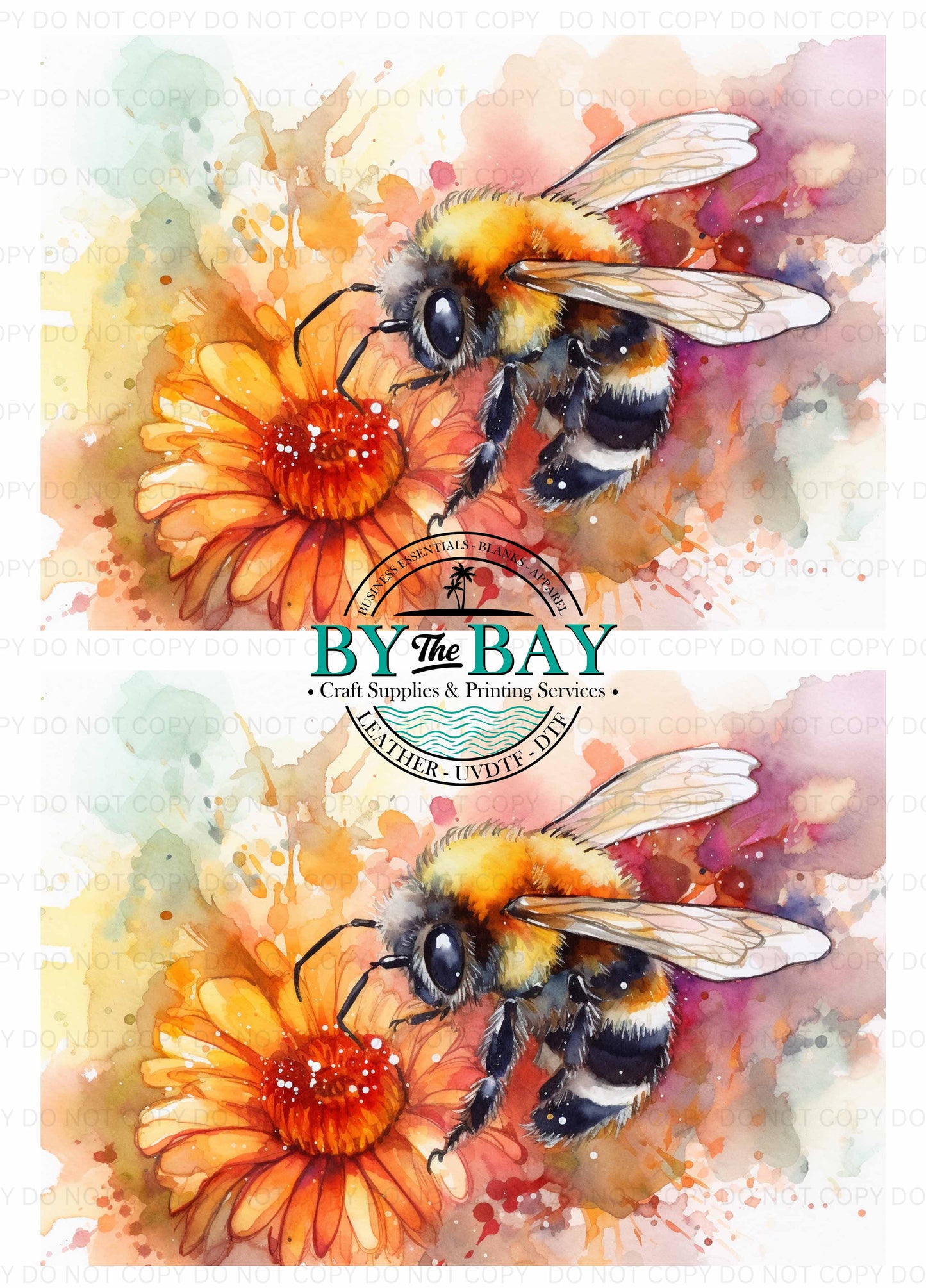Watercolour Bee Panel (Various Sizes)