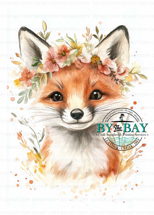 Watercolour Fox Panel (Various Sizes)