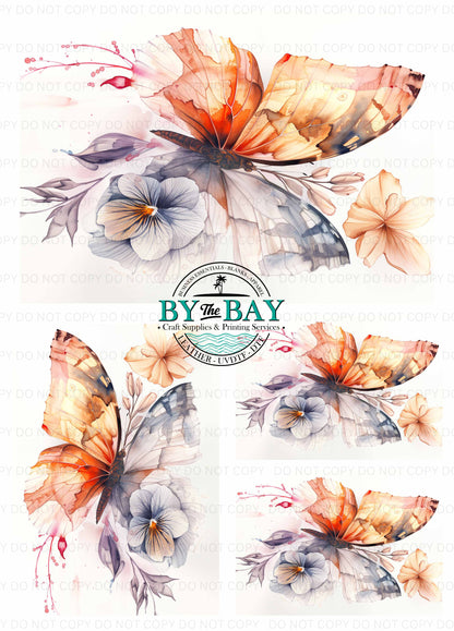 Watercolour Butterfly Panel (Various Sizes)