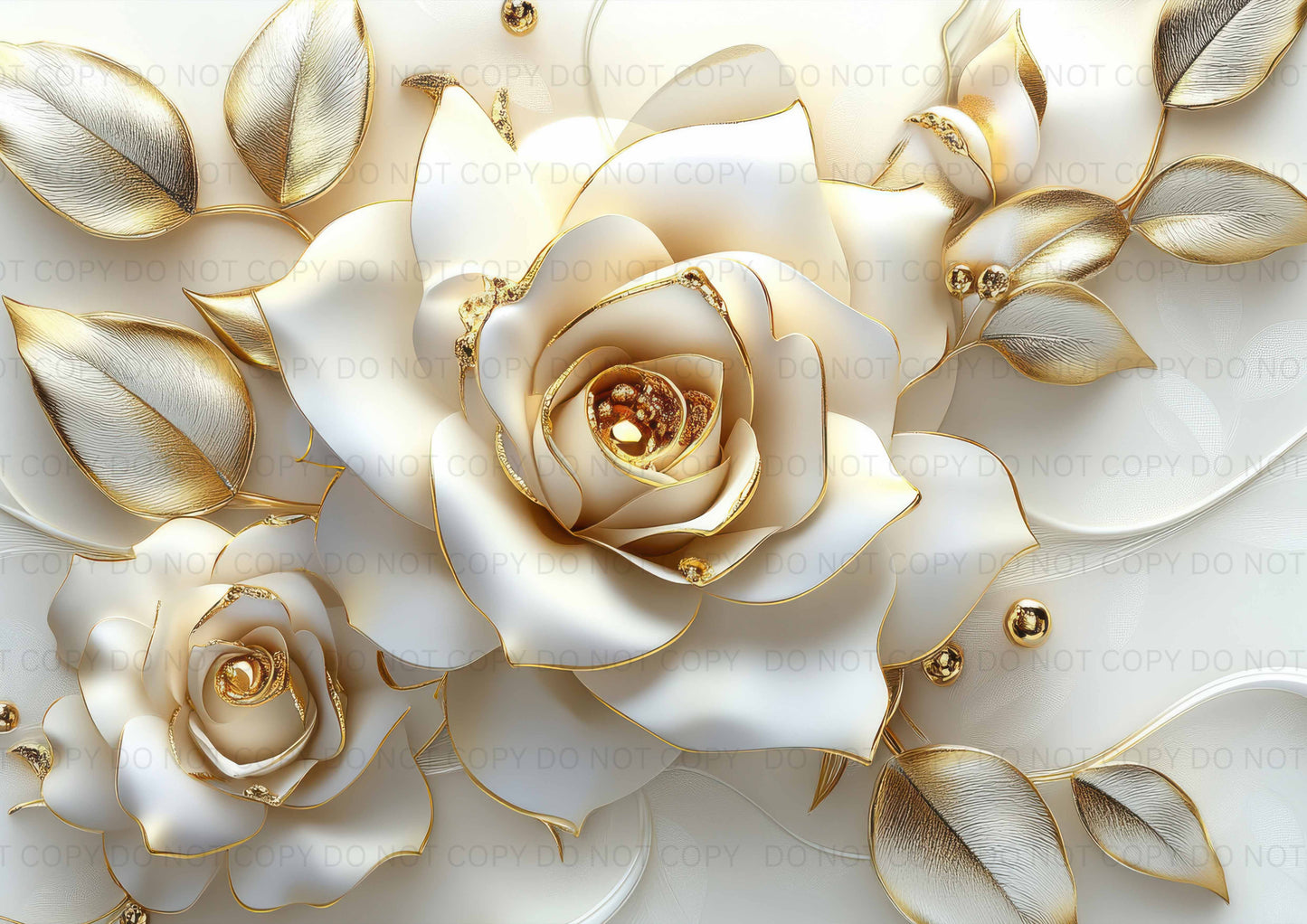 White Rose Bag Panel