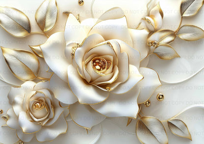 White Rose Bag Panel