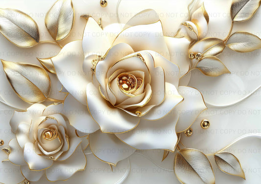 White Rose Bag Panel