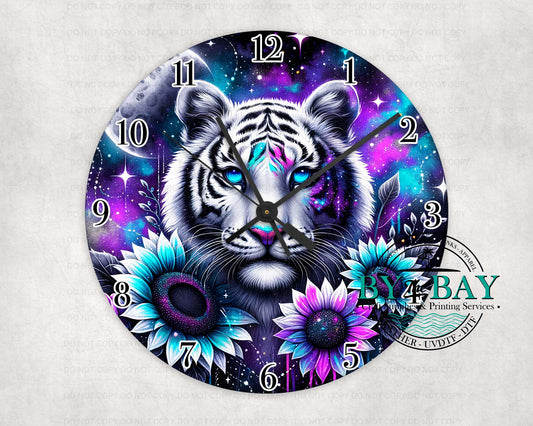 White Tiger Clock