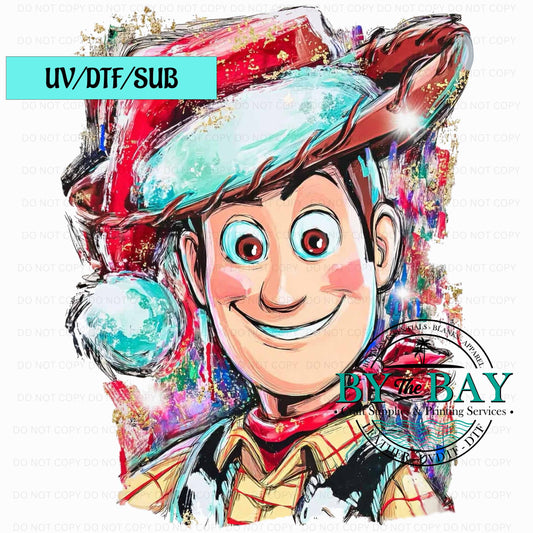 Cowboy Xmas UV/DTF/SUB Print