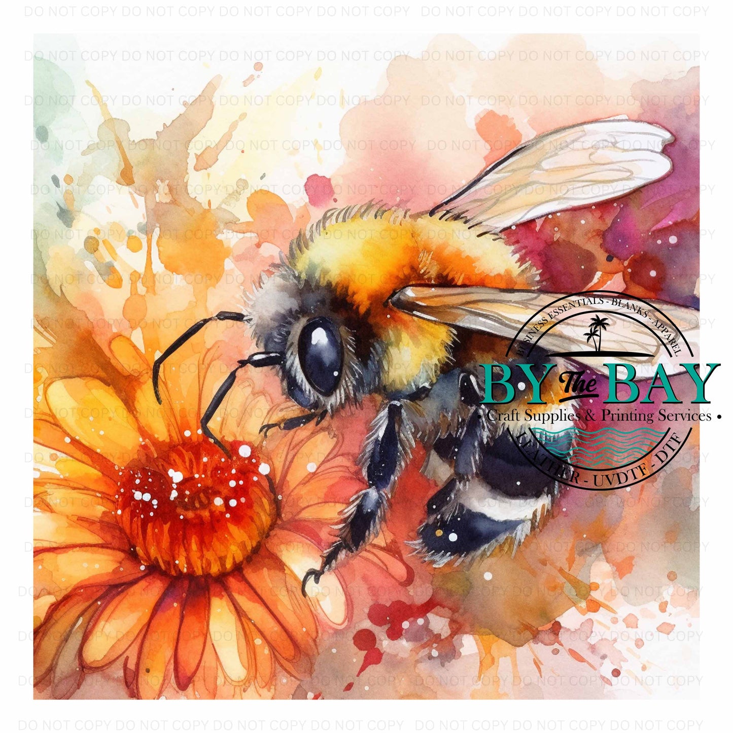 Watercolour Bee Panel (Various Sizes)