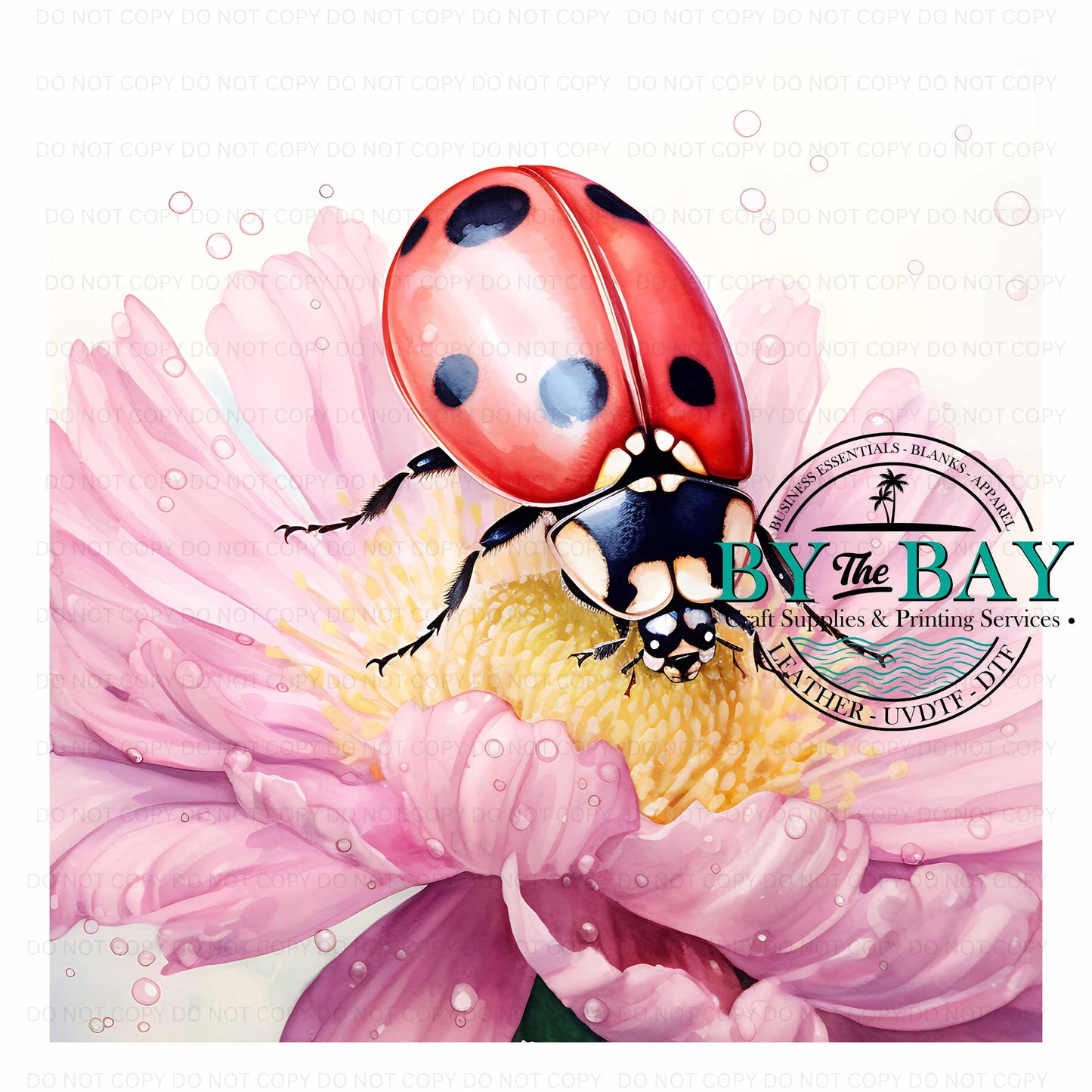 Ladybug Watercolour Panel (Various Sizes)