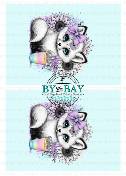 White Fox Blue Panel (Various Sizes)