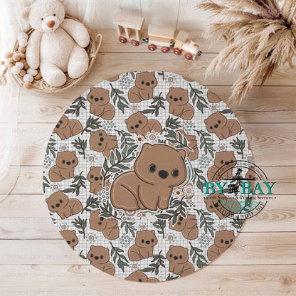 Personalised HDs Dhukandirra (Wombat Playmats) Various Colours/sizes