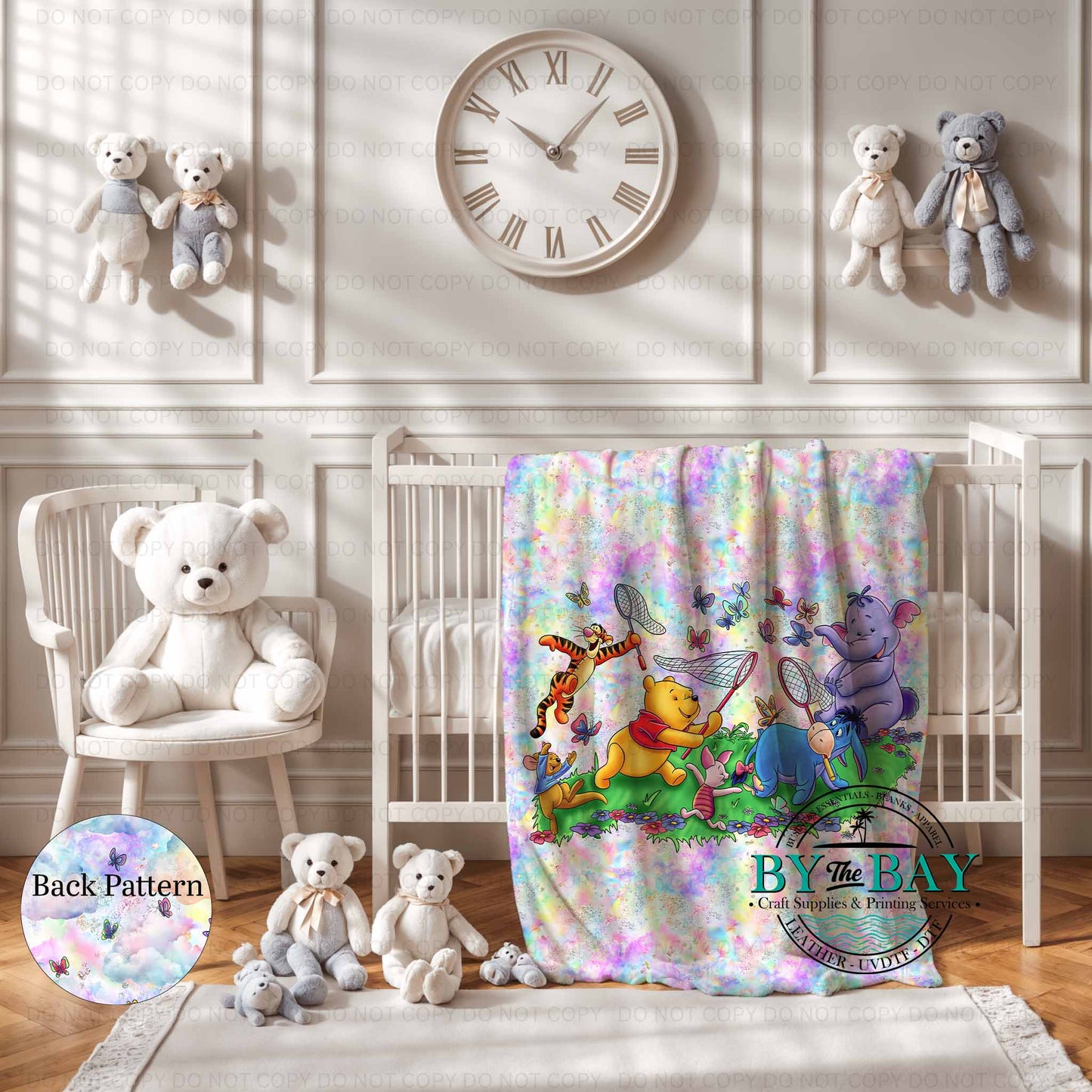 Butterfly Bear Squish Blanket