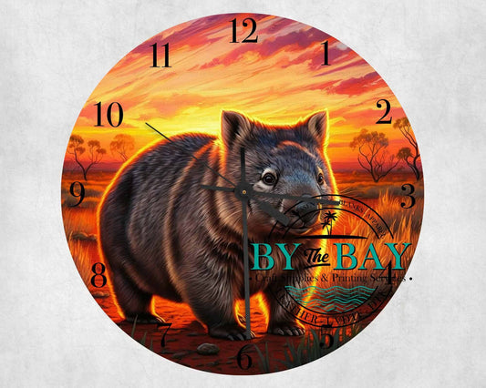 Sunset Wombat Clock