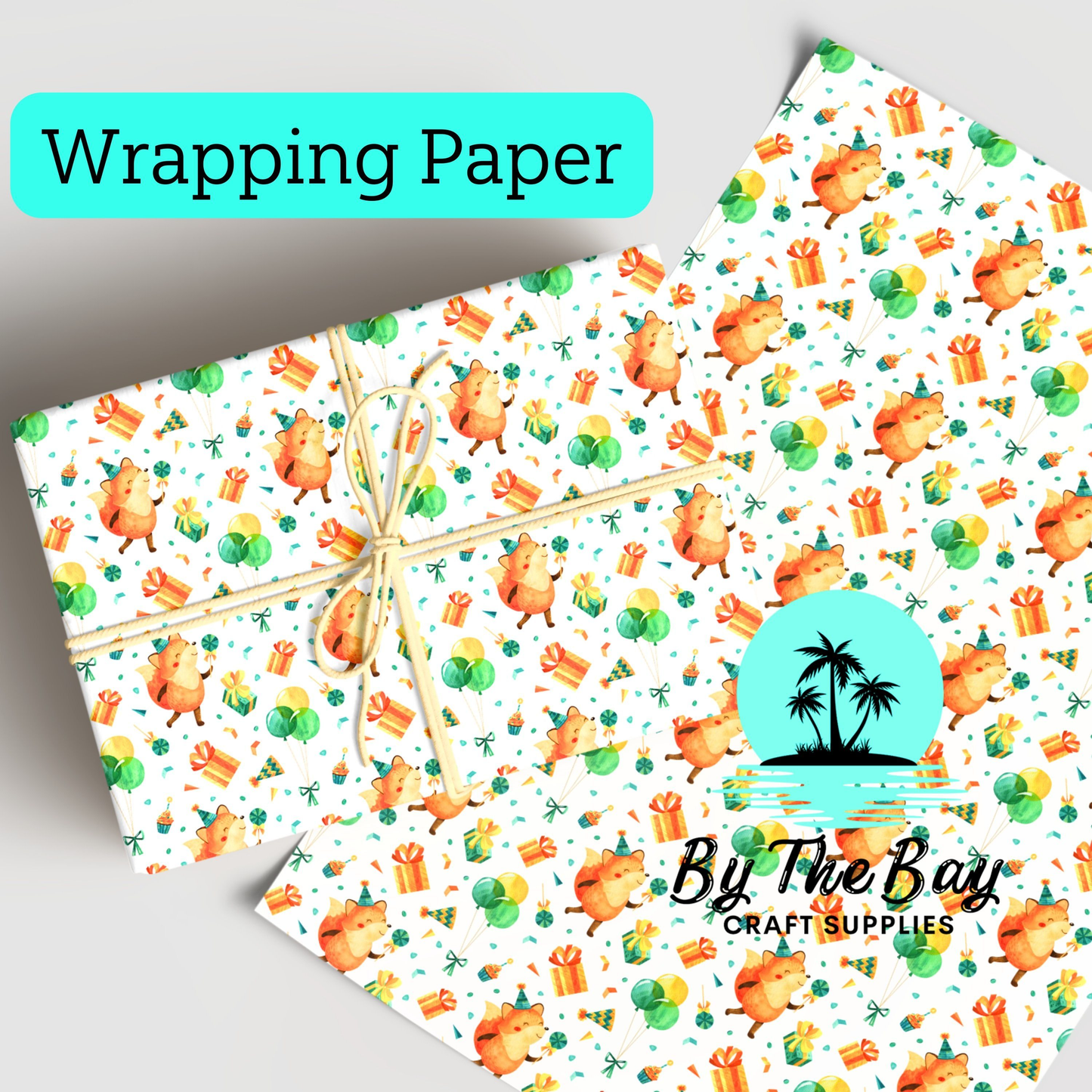 Birthday Fox Wrapping Paper