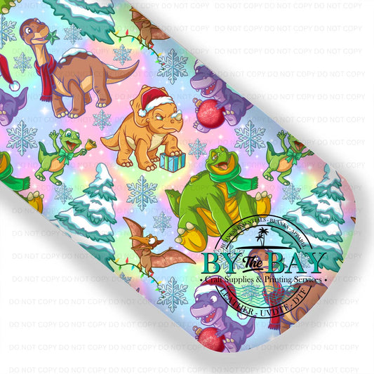 Xmas Dinos Rainbow