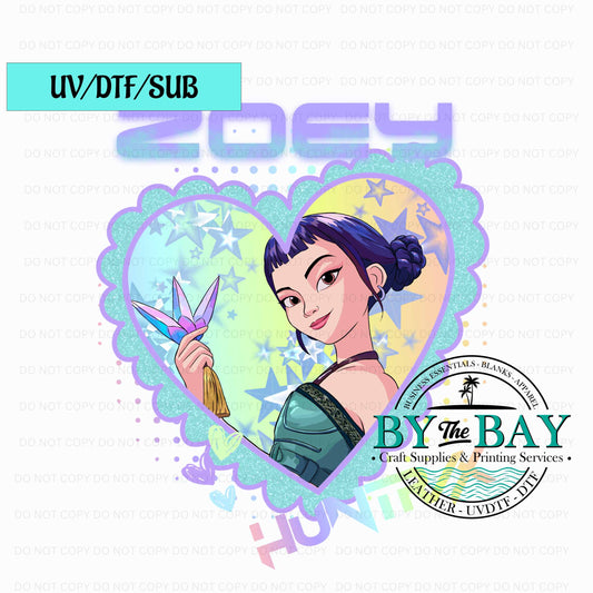 Zoey Heart UV/DTF/SUB Print