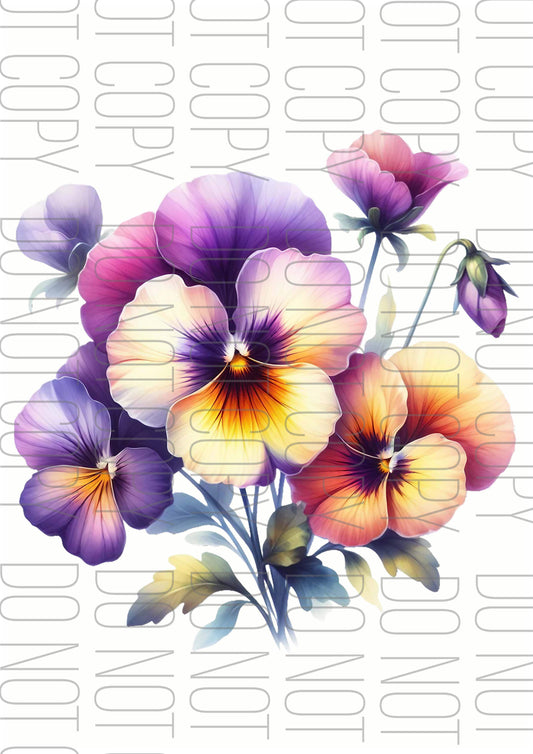Purple Peony (Various sizes)