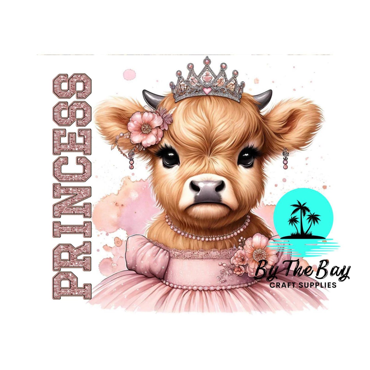 Pink Princess Highland cow