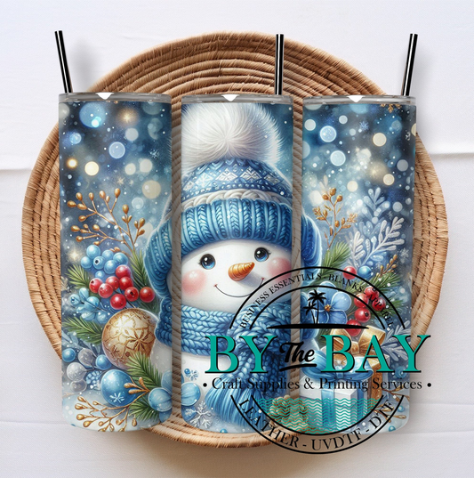 Blue Snowman