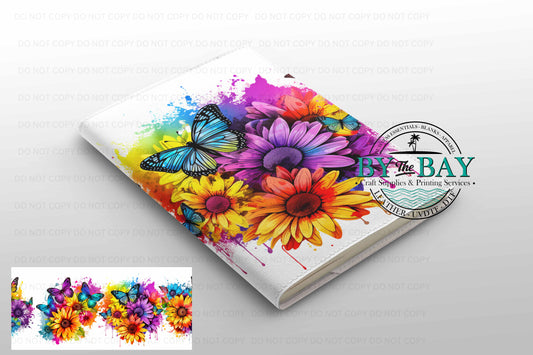 Bright Sunflowers - Ready made notepad Cover (Notepad & Pocket options available)