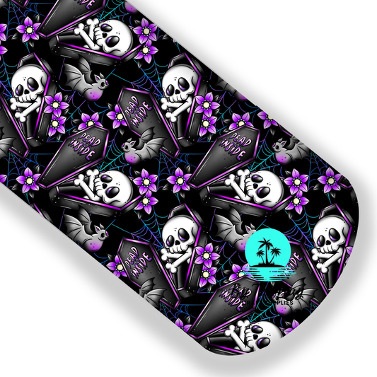 Dead Inside Black Faux Leatherette
