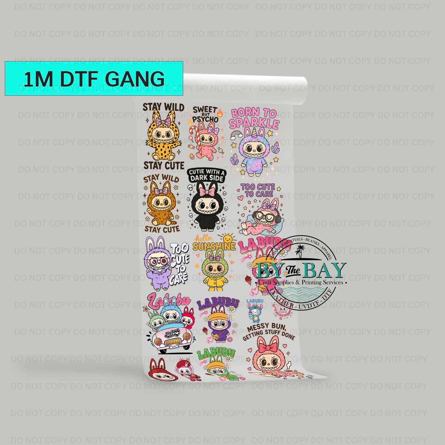 BUBU 1 Pre-designed 1m DTF Gang Sheet