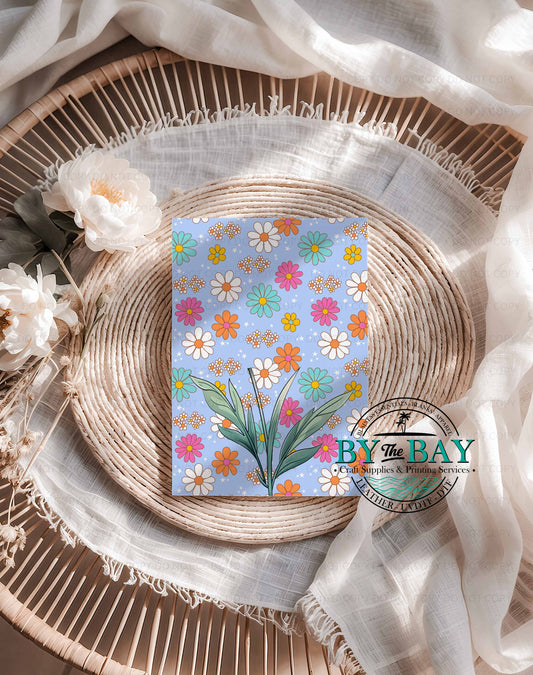 Daisy Blue Candle Melt Cards