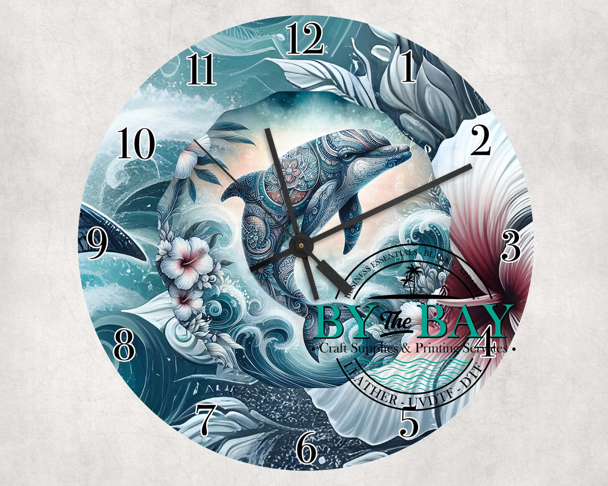Dolphin Mandala Clock