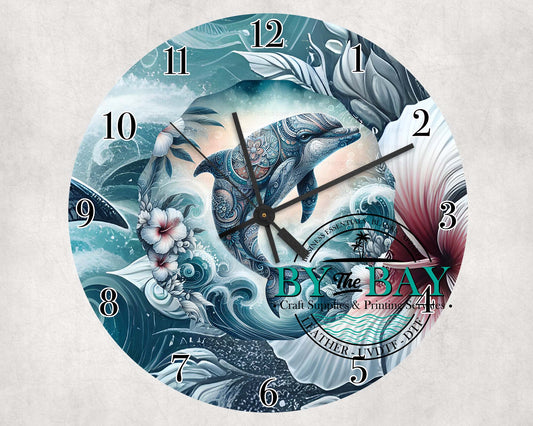Dolphin Mandala Clock