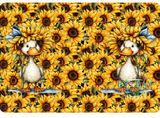 Sunflower Duck Daydream Notepad Cut Sew Panel
