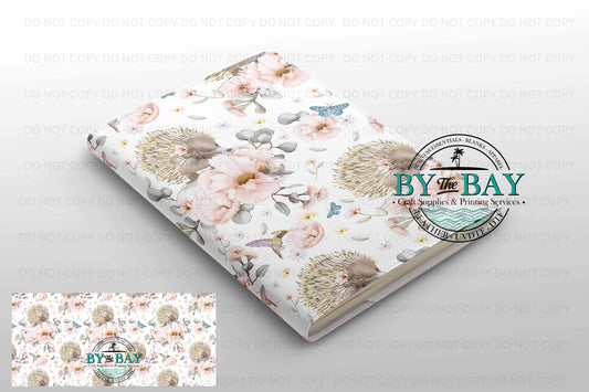 Floral Echidna - Ready made notepad Cover (Notepad & Pocket options available)