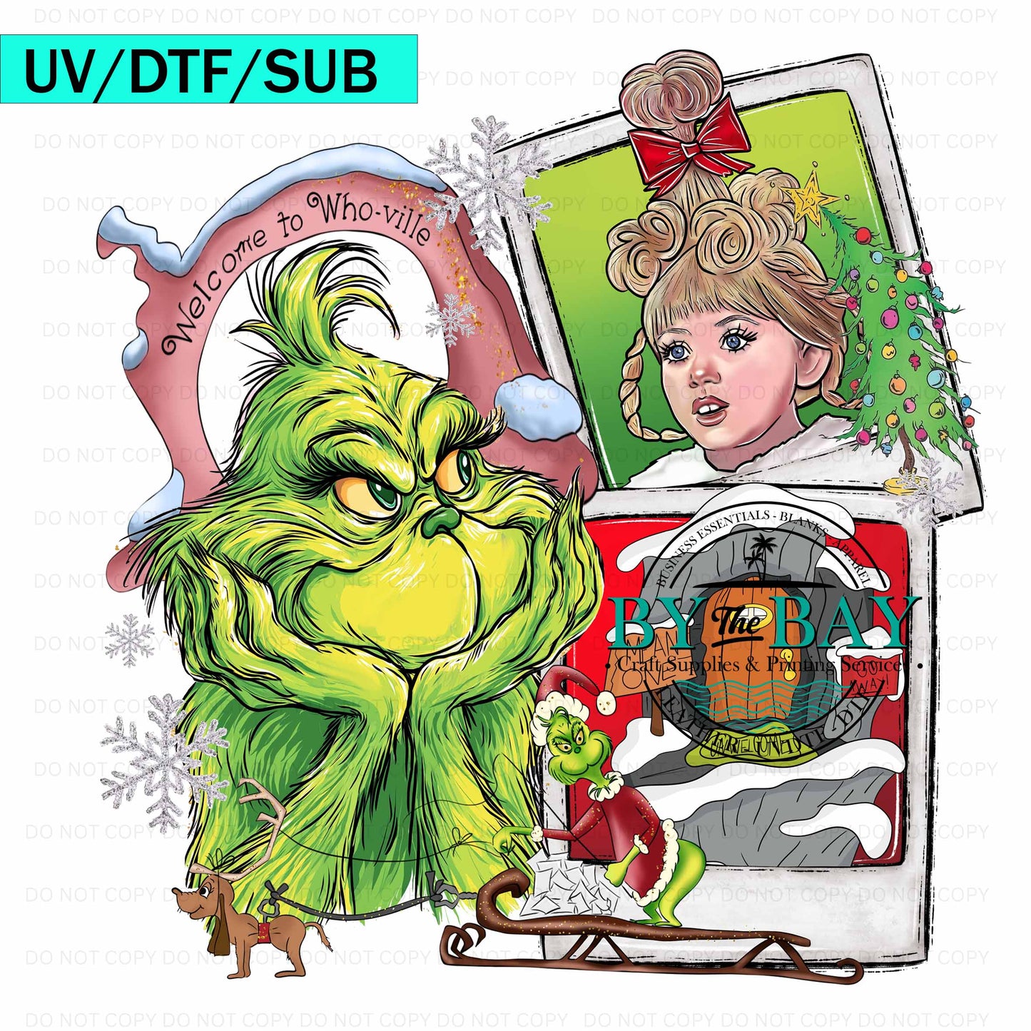 Grinch UV/DTF/SUB Print