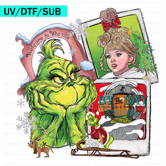 Grinch UV/DTF/SUB Print