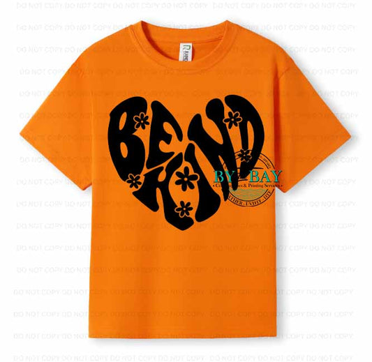 Groovy Be Kind Black Harmony Day Kids Tee