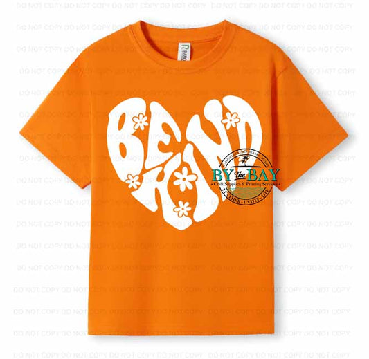 Groovy Be Kind White Harmony Day Kids Tee