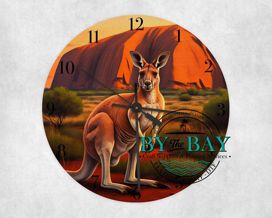 Sunset Kangaroo Clock