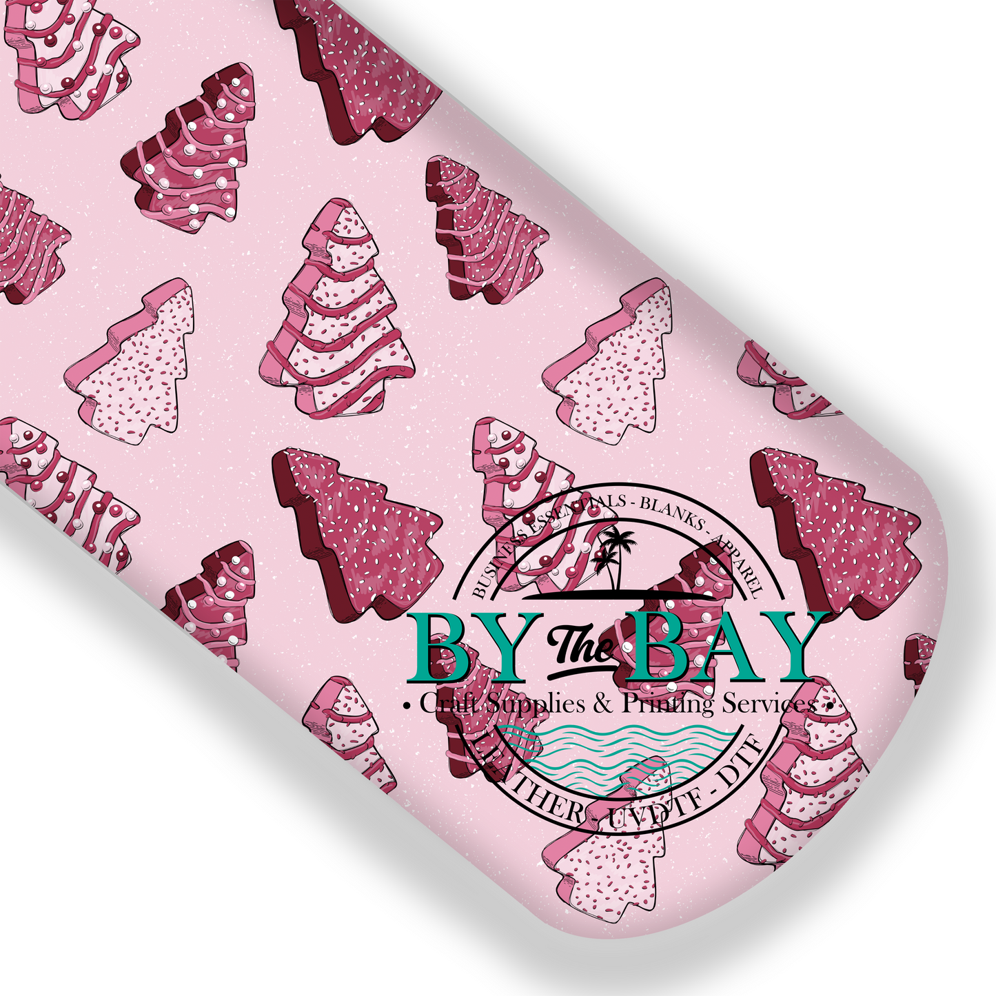 Pink christmas cake