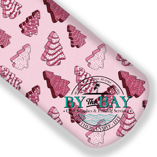 Pink christmas cake