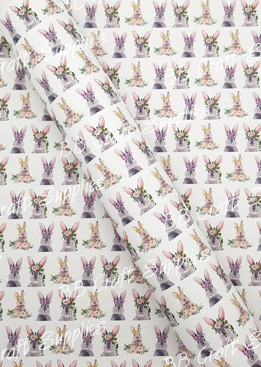 Roll  - Rabbits Faux Leather - Bare Butler Faux Leather Supplies 