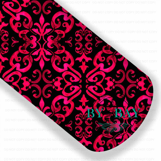 Red & Black Baroque Filigree
