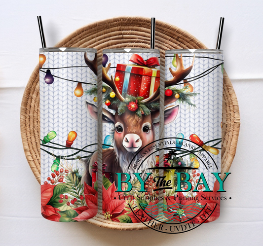Reindeer Lights 20oz SUB tumbler print