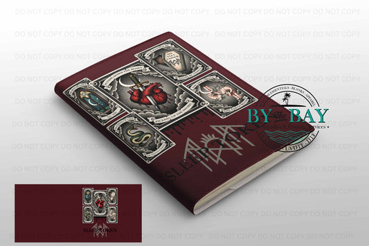ST Burgendy 003 A5 (Ready made & DIY Notepad options available)