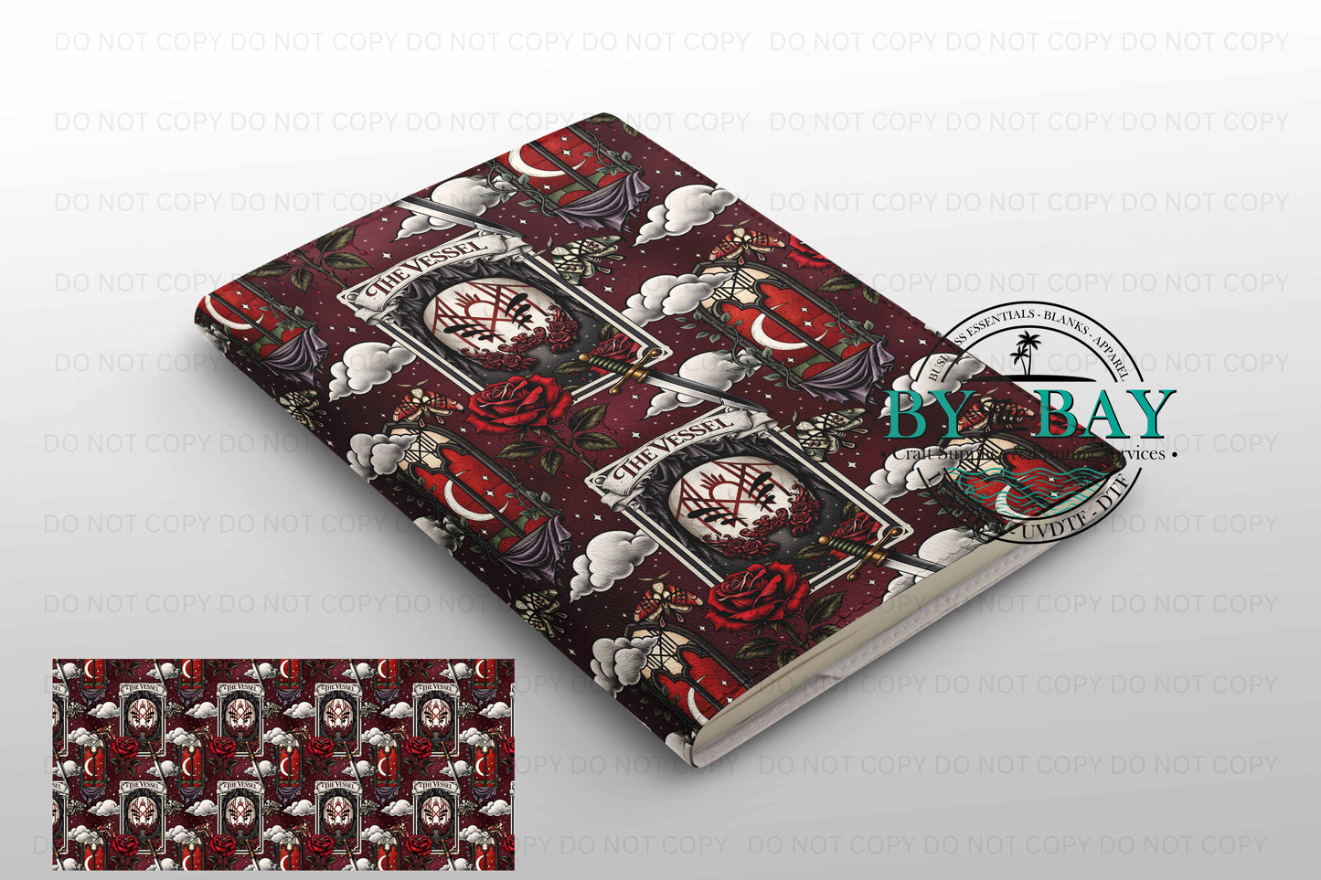 ST Burgendy 002 A5 (Ready made & DIY Notepad options available)