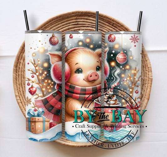 Xmas tumbler pig