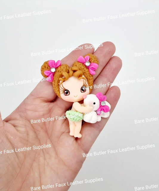 Baby girl and Baby - Bare Butler Faux Leather Supplies 