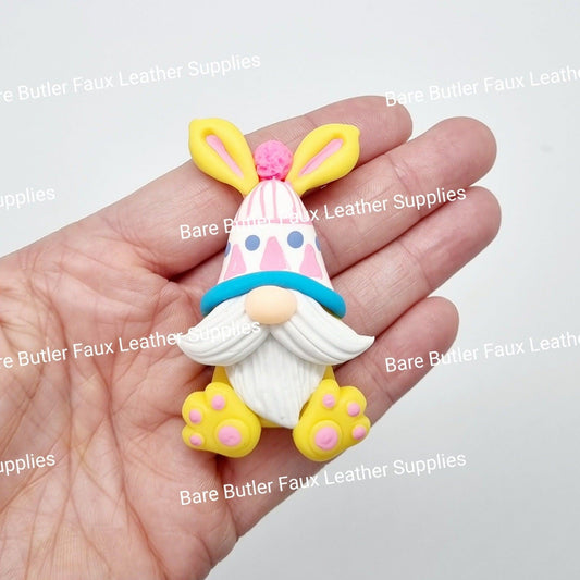 Bunny Gnome Yellow - Bare Butler Faux Leather Supplies 