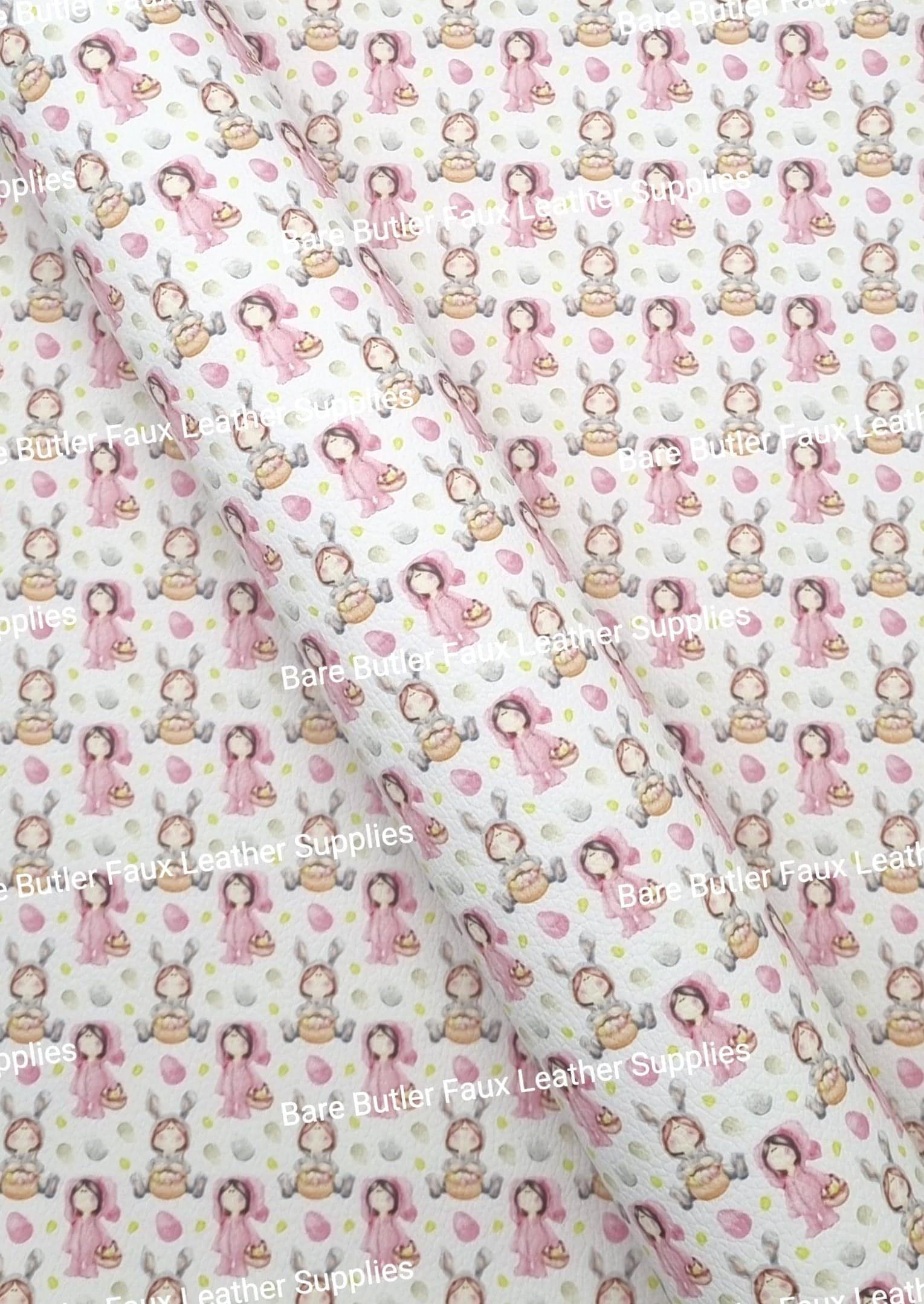 Bunny Onesies Litchi - Bare Butler Faux Leather Supplies 