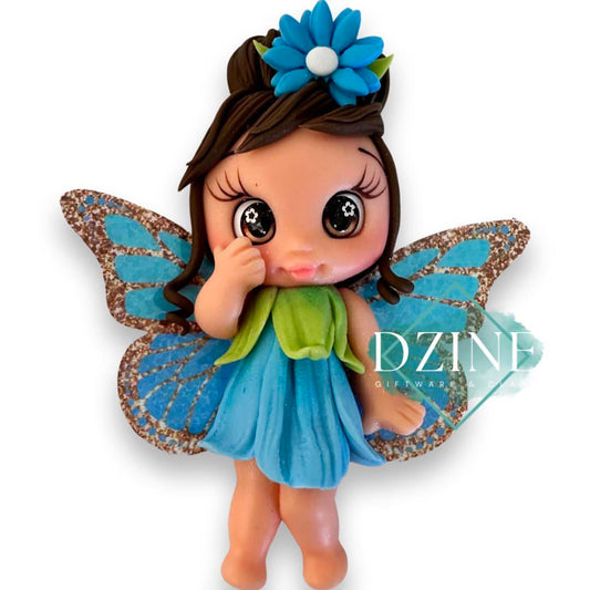 Blue dress flower fairy