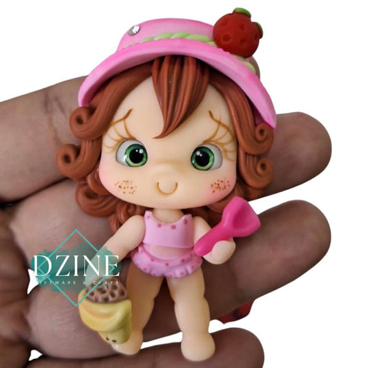 Strawberry beach girl